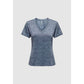 Blue Recycled Polyester Tops & T-Shirt