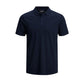 Blue Cotton Polo Shirt