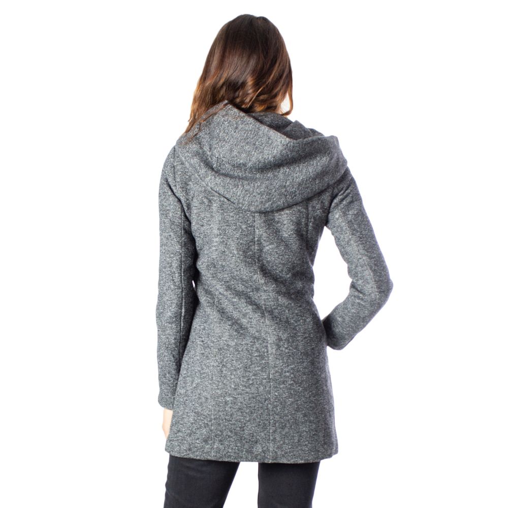 Gray Polyester Jackets & Coat