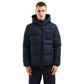 Blue Nylon Men Jacket