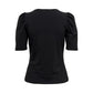 Black Cotton Tops & T-Shirt