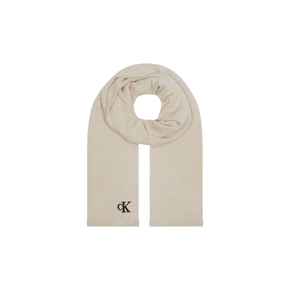 Beige Cotton Scarf