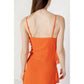 Orange Polyester Dress