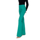 Green Polyester Jeans & Pant