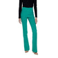 Green Polyester Jeans & Pant