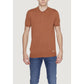 Brown Viscose Polo Shirt