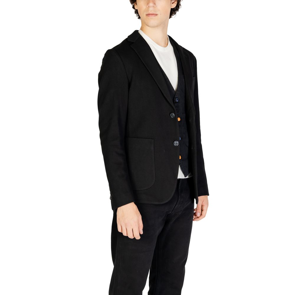 Black Cotton Blazer