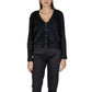 Black Polyester Cardigan