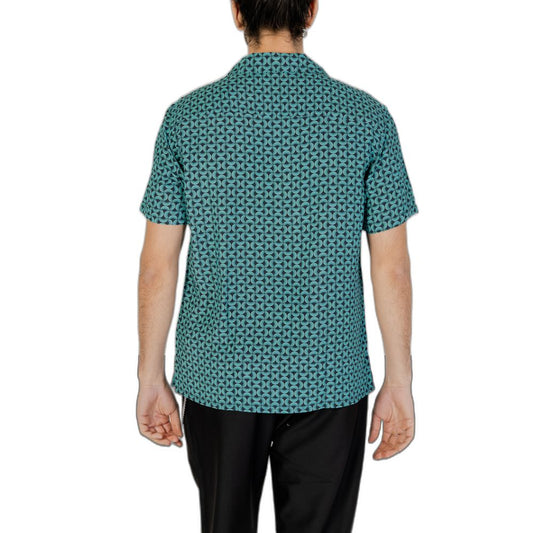 Turquoise Viscose Shirt