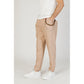 Beige Polyester Jeans & Pant