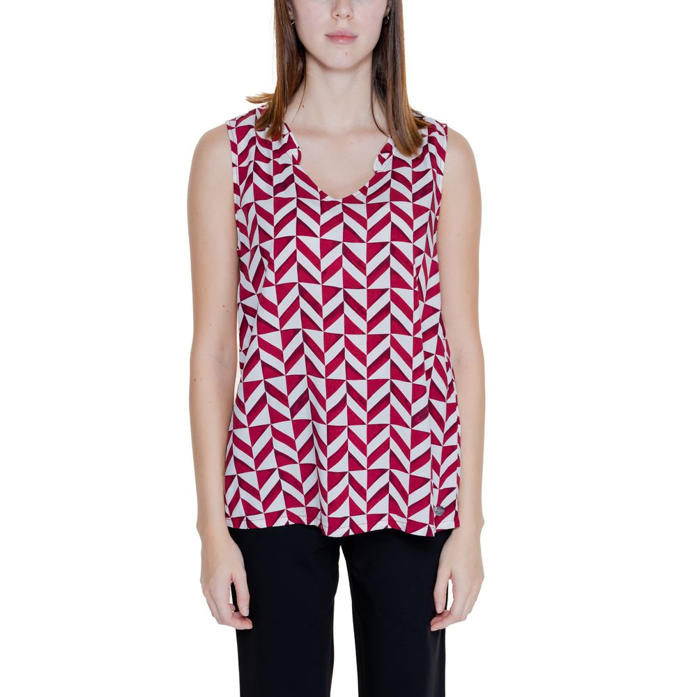 Red Viscose Tops & T-Shirt