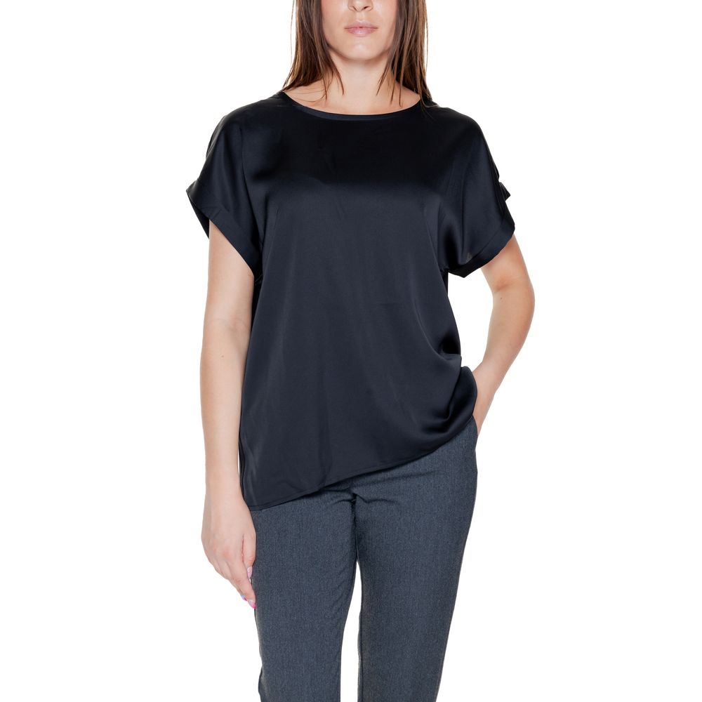 Black Cotton Tops & T-Shirt