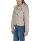 Beige Leather Leather Jackets & Coat