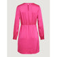 Pink Polyester Dress