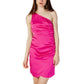 Pink Polyester Dress