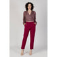 Bordeaux Polyester Jeans & Pant