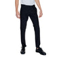 Black Polyester Jeans & Pant