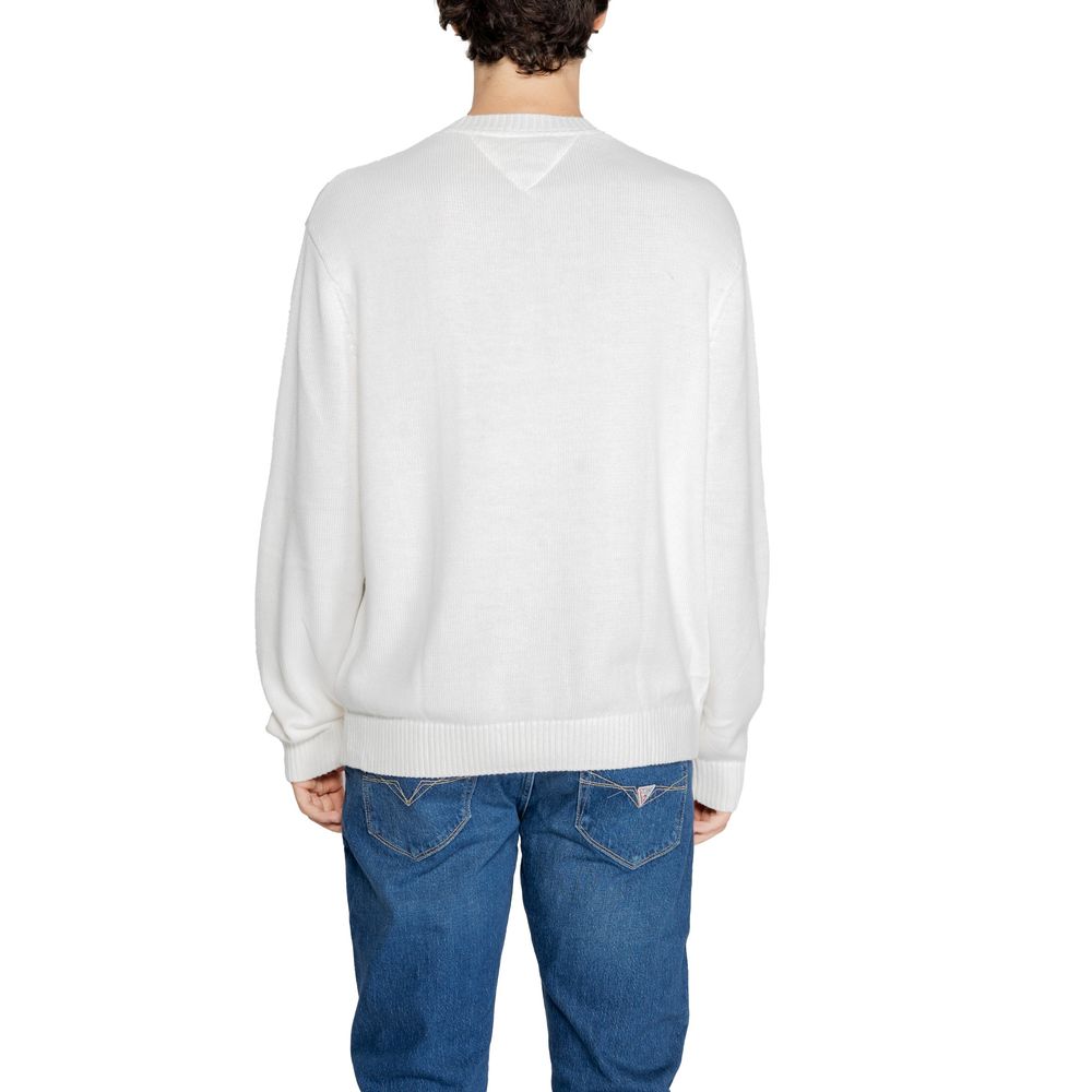 White Polyester Polyester Sweater