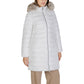 White Polyester Polyester Jackets & Coat