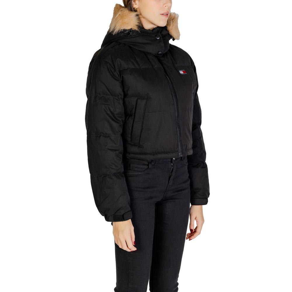 Black Recycled Polyester Jackets & Coat