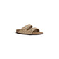 Beige Leather Leather Sandal