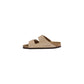 Beige Leather Leather Sandal