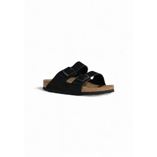 Black Suede Leather Sandal