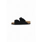 Black Suede Sandal