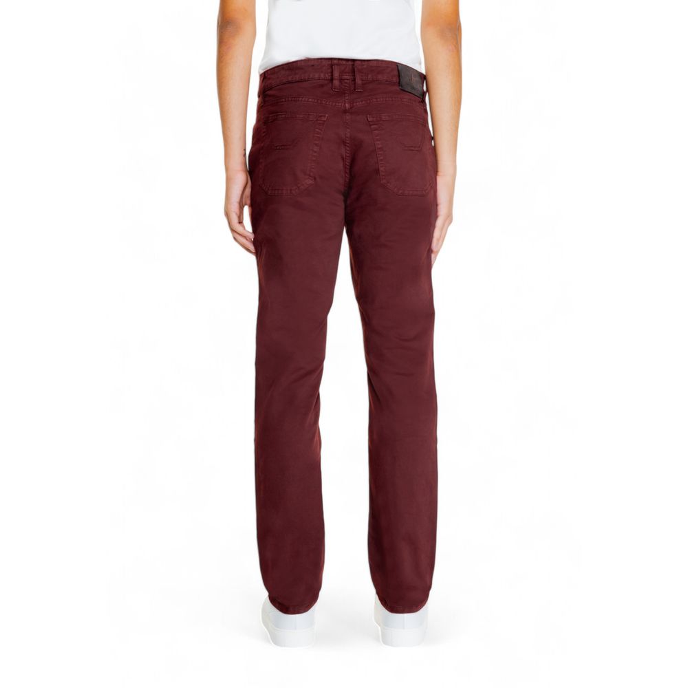 Red Cotton Jeans & Pant