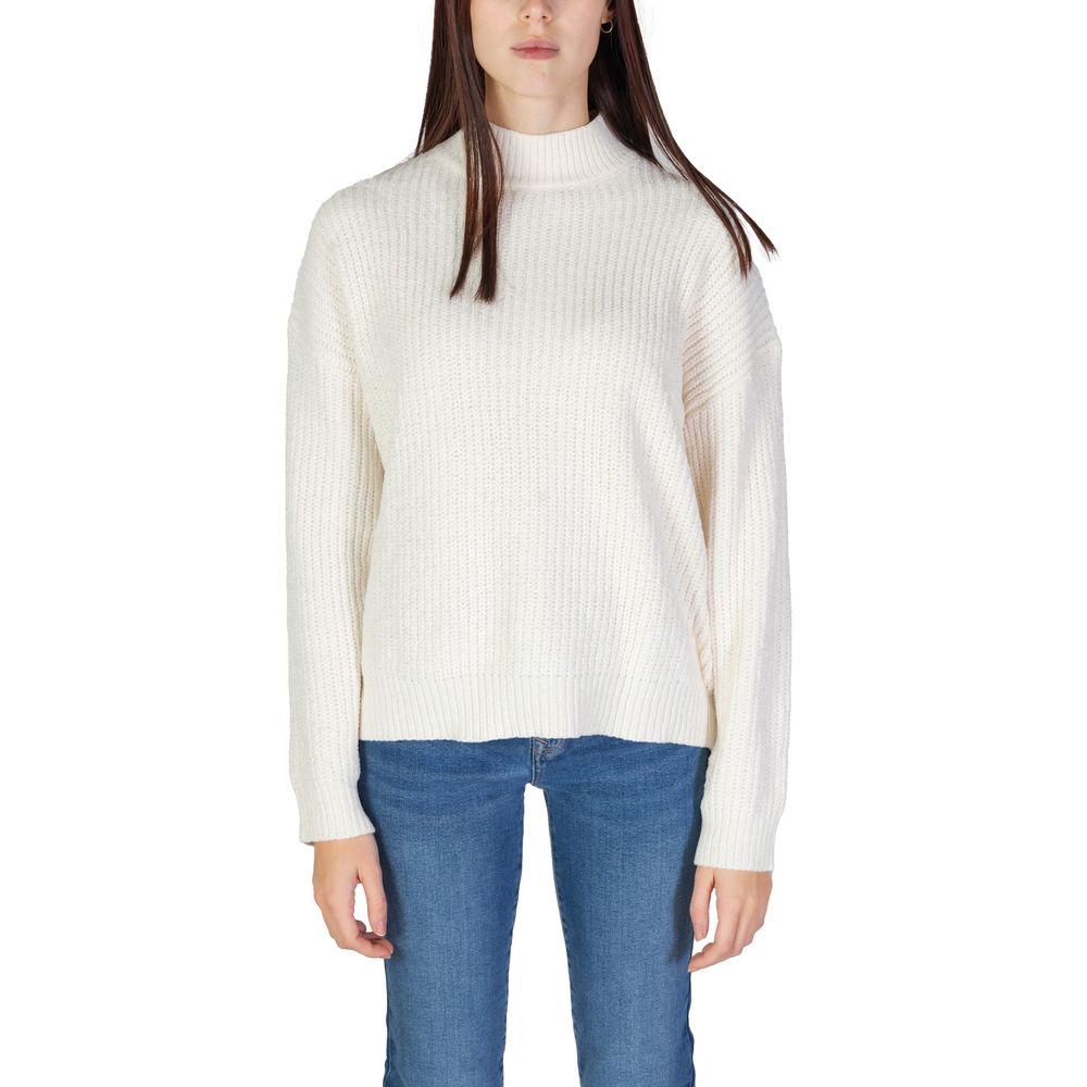 White Polyester Sweater