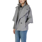 Gray Polyester Jackets & Coat