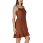 Brown Linen Dress