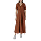 Brown Linen Dress