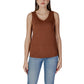 Brown Cotton Tops & T-Shirt