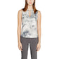 Gray Polyester Tops & T-Shirt