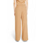 Beige Polyester Jeans & Pant