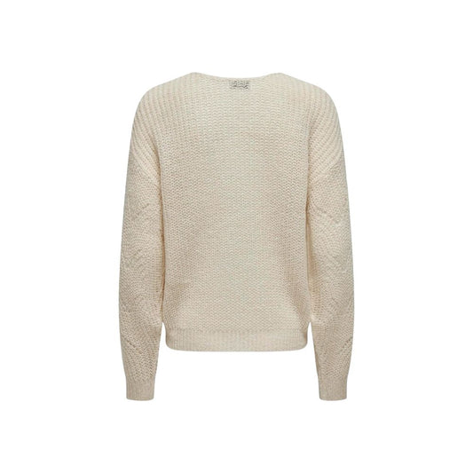 Cream Acrylic Sweater