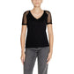 Black Cotton Tops & T-Shirt