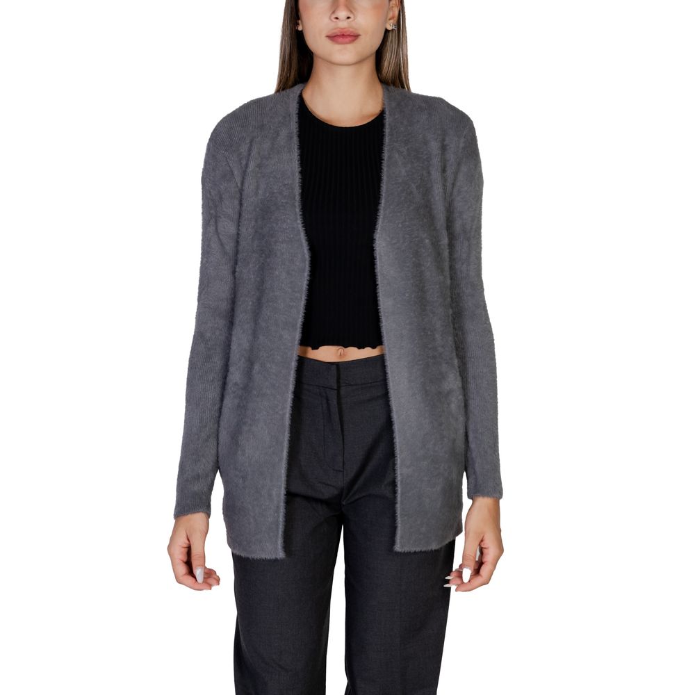 Gray Polyamide Cardigan