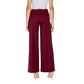 Bordeaux Polyester Jeans & Pant