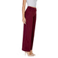 Bordeaux Polyester Jeans & Pant