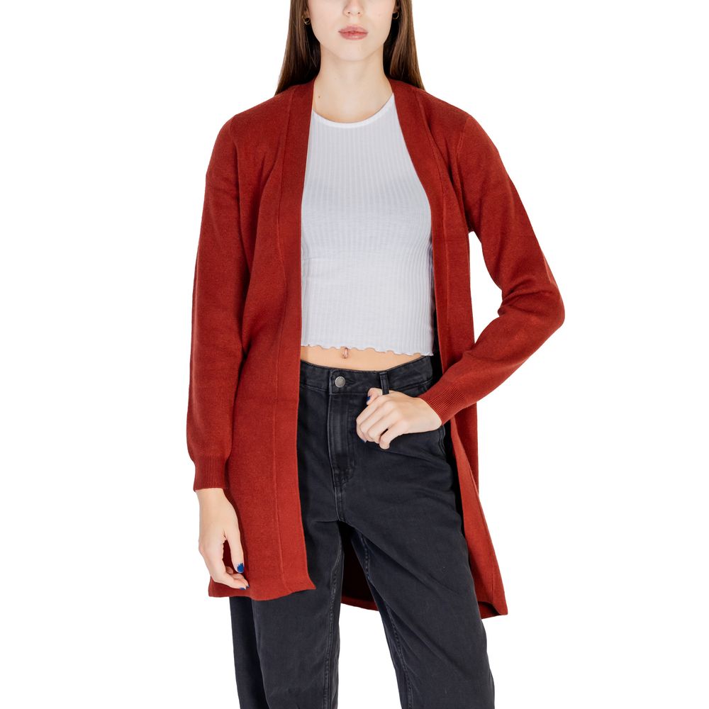 Red Viscose Cardigan