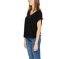 Black Viscose Tops & T-Shirt