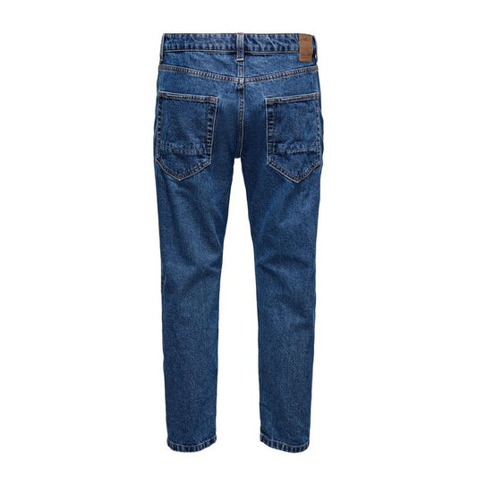 Blue Cotton Jeans & Pant