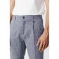 Blue Linen Jeans & Pant