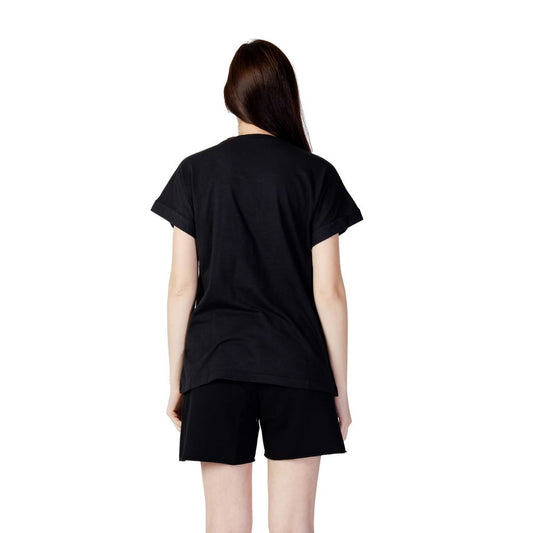 Black Cotton Tops & T-Shirt