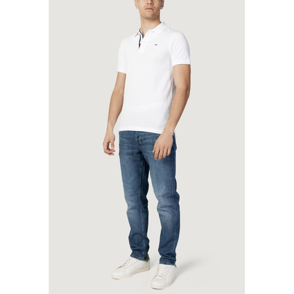 White Cotton Polo Shirt