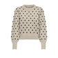 Beige Polyester Sweater