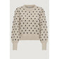 Beige Polyester Sweater