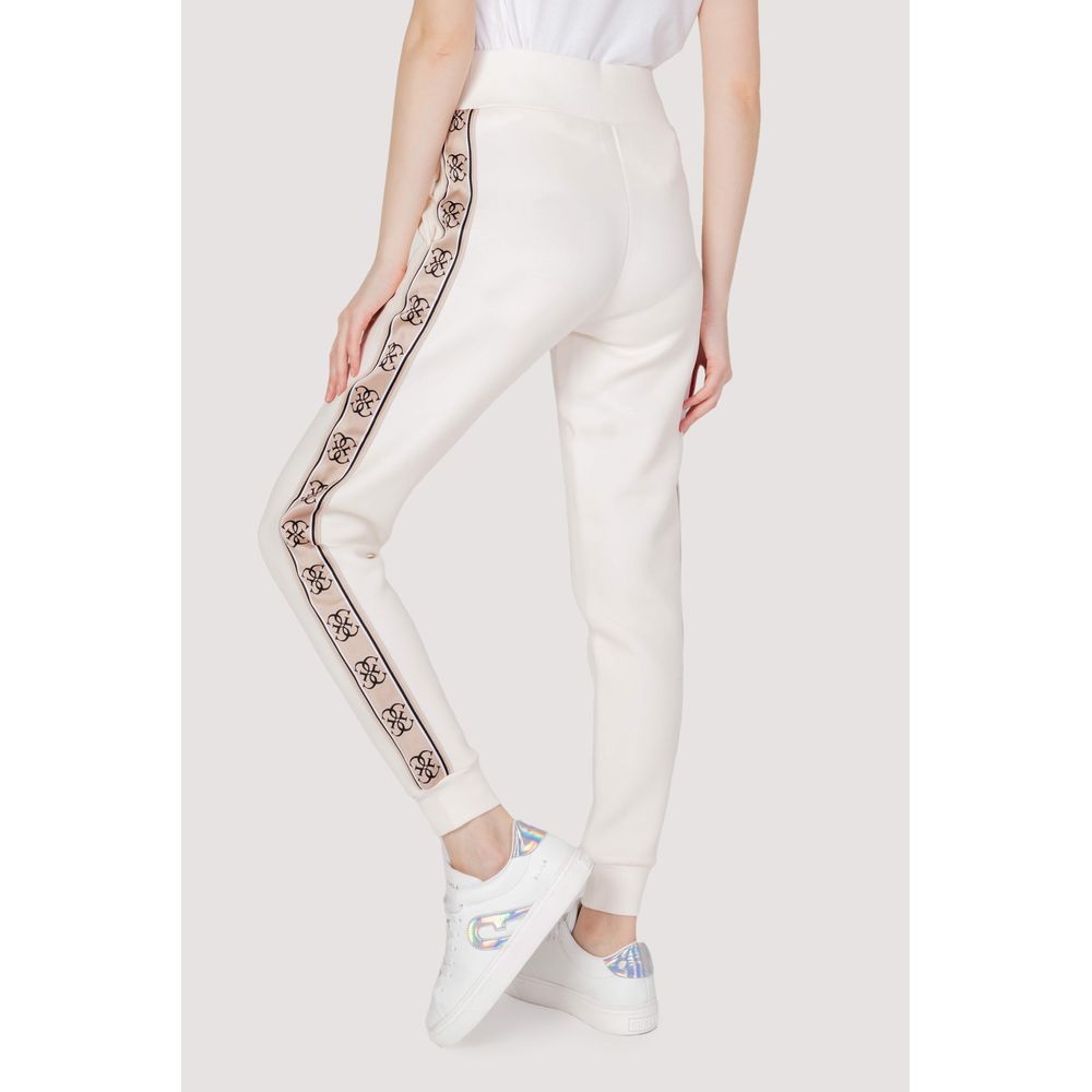 Cream Cotton Jeans & Pant